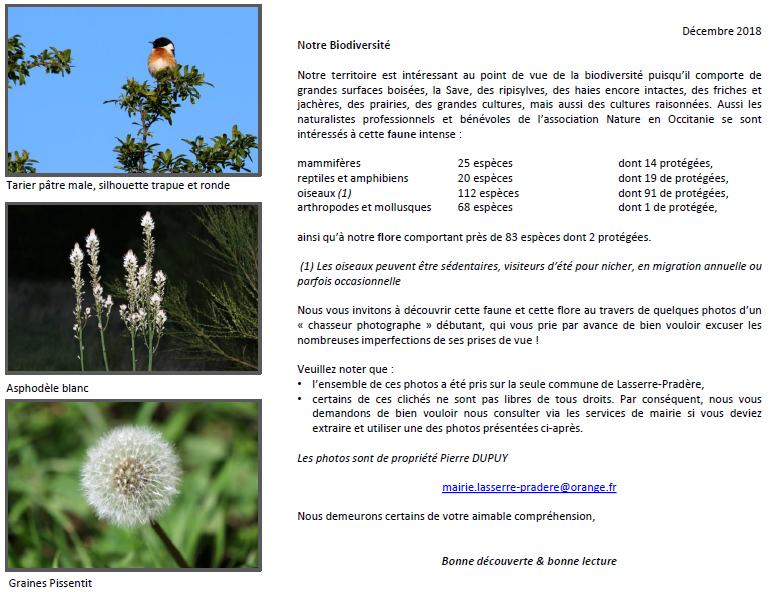 Notre biodiversité